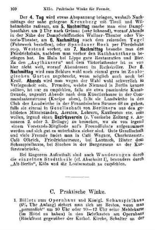 C. Praktische Winke