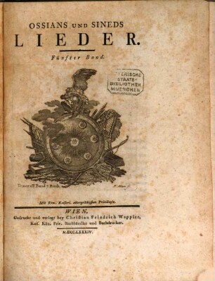 Ossians und Sineds Lieder, 5