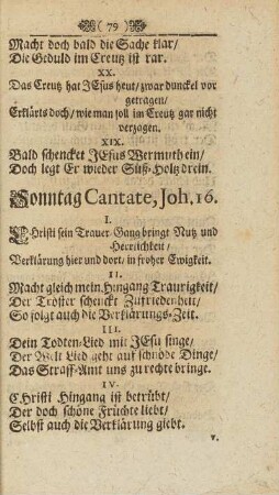 Sonntag Cantate, Joh. 16.