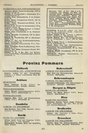 Provinz Pommern