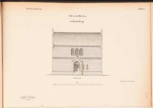 Reformiertes Pfarrhaus, Insterburg: Seitenansicht 1:100