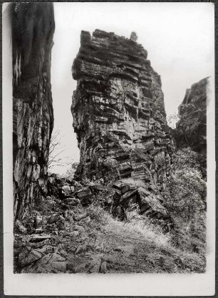 Sperlingstein (Vrabinec/Tschechische Republik). Gipfel des Vrabinec