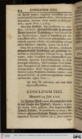 [Abschnitt 4 (Conclusum CCCI – Conclusum CCCC)]