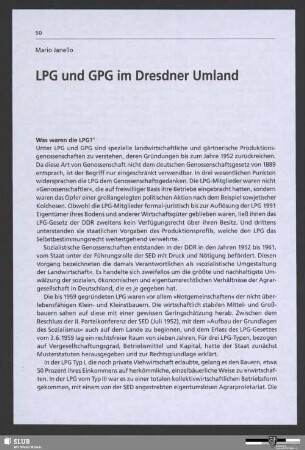 LPG und GPG im Dresdner Umland