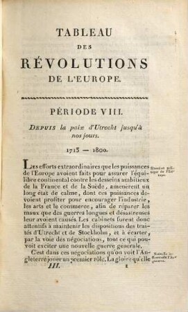 Tableau des revolutions de l'Europe, .... 3