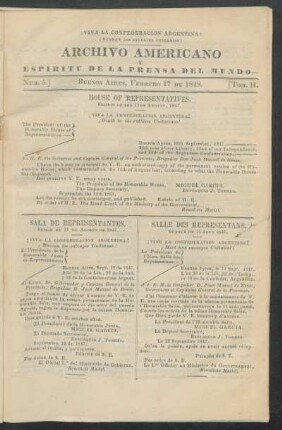 Número 5. - Buenos Aires, Febrero 17 de 1848.