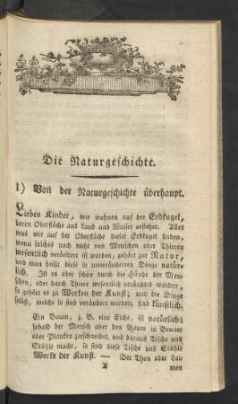 Die Naturgeschichte