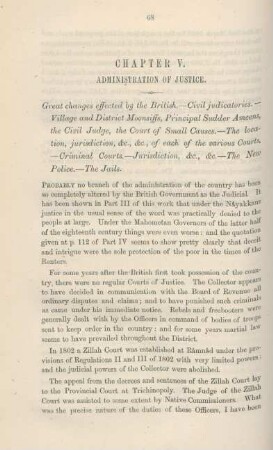 Chapter V. Administration of justice
