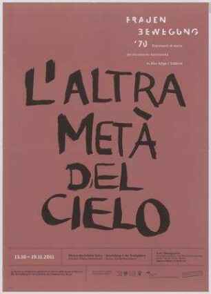 L'altra meta del cielo Frauenbewegung '70