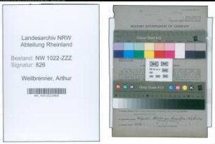 Entnazifizierung Arthur Weilbrenner , geb. 29.10.1894 (Maler)