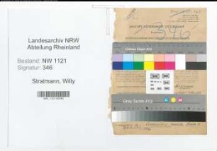 Entnazifizierung Willy Stratmann , geb. 13.02.1915 (Vertreter)