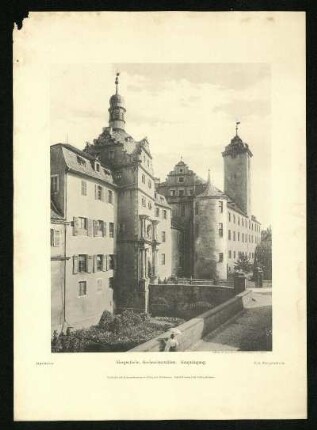 Mergentheim, Hochmeisterschloss. Haupteingang. Ansicht.