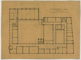 Fischer, Theodor; Jena; Universität - Grundriss 1. OG