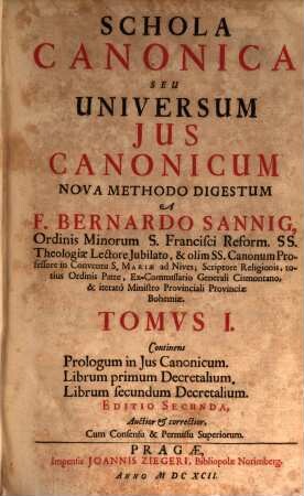 Schola canonica. 1