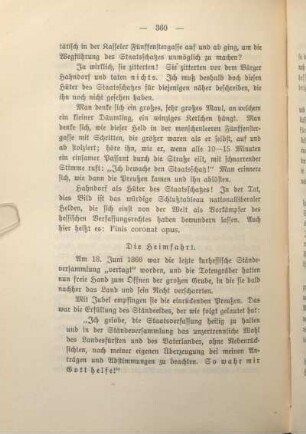 Die Heimfahrt.