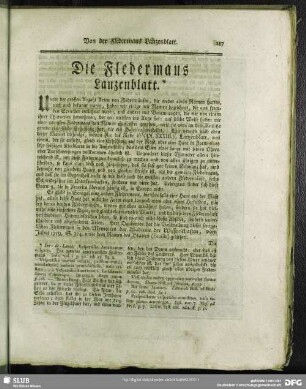Die Fledermaus Lanzenblatt*
