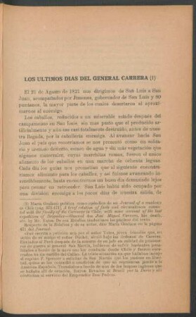 Los últimos dias del General Carrera (1)