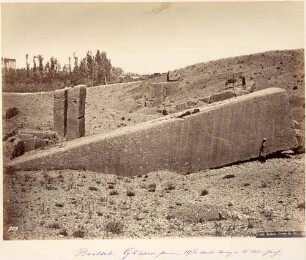 Baalbek, Zyklopenstein, 19 1/2 m lang und 4 m hoch