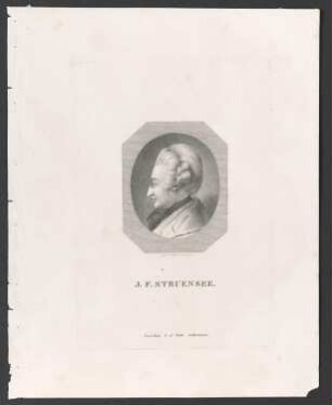 Porträt Johann Friedrich Struensee (1737-1772)