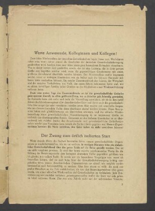 Werte Anwesende, Kolleginnen und Kollegen!