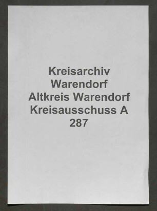 Abhaltung der Kreistage, Einladungen und Protokolle, Spez.