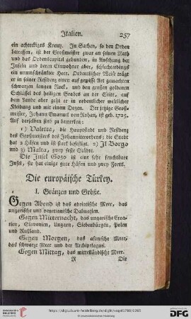 Die europaeische Tuerkey