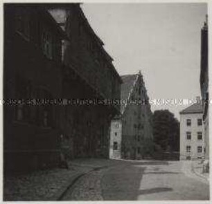 Nördlingen, Blick auf Kürschnerhaus und Franziskanerkloster (Klösterle)