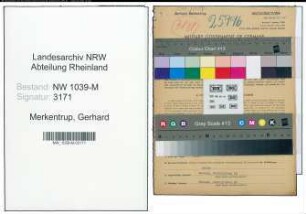 Entnazifizierung Gerhard Merkentrup , geb. 05.06.1896 (Werkmeister)
