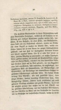 20-44 "Institutiones Theologicae" von Fr. L. B. Liebermann