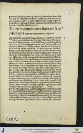 Oratio de eligendo summo pontifice…