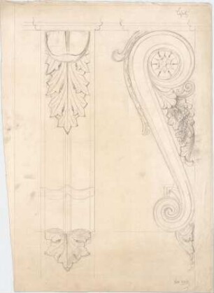 Voit, August von; München; Botanischer Garten - Konsole (Ansichten)