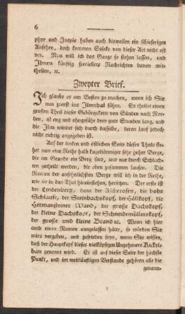 Zweyter Brief.