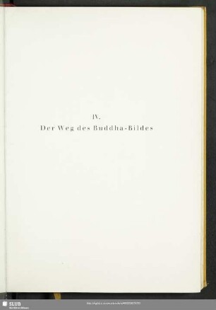 IV. Der Weg des Buddha-Bildes
