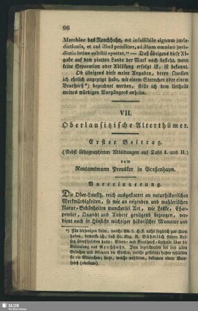 Oberlausitzische Alterthümer