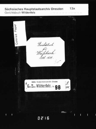 Gerichtshandelsbuch von Weißbach (bei Kirchberg), Bd. 03