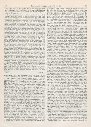 476-478 [Rezension] Auer, Wilhelm, Die theologische Grundposition Reinholds Seebergs