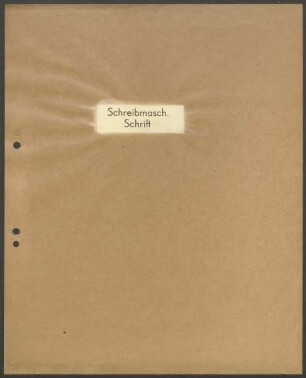 Schriftproben und Bestellungen zu Schreibmaschinenschriften