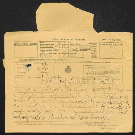 Brief von Rudolf K. Goldschmit-Jentner an Gerhart Hauptmann