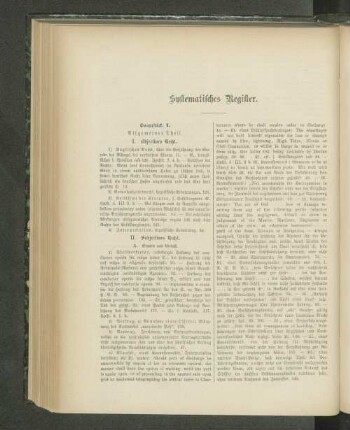 Systematisches Register.