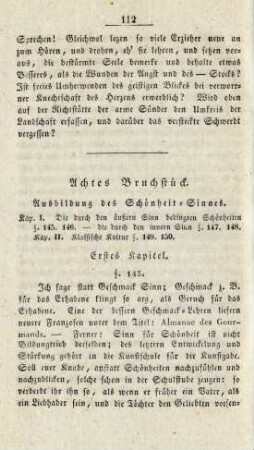 Achtes Bruchstück