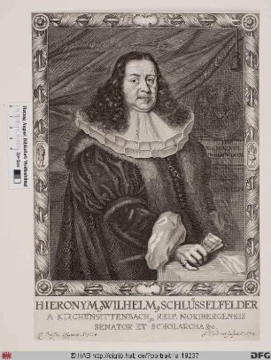 Bildnis Hieronymus Wilhelm Schlüsselfelder (von Kirchensittenbach)