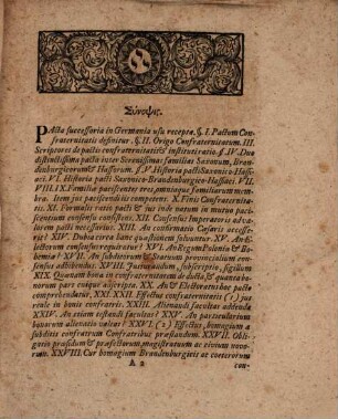 Dissertatio Inavgvralis De Pacto Confraternitatis Saxonico-Brandenbvrgico-Hassiacae : Von der Sächsischen Brandenburgischen und Heßischen Erb-Verbrüderung