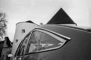 In Kloster Göttweig(?) mit Citroen GS