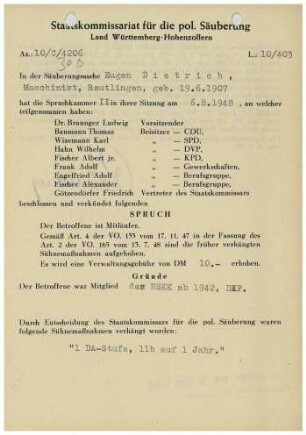 Dietrich, Eugen