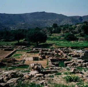 Kato Zakros. Palast. Der Westflügel des Palastes