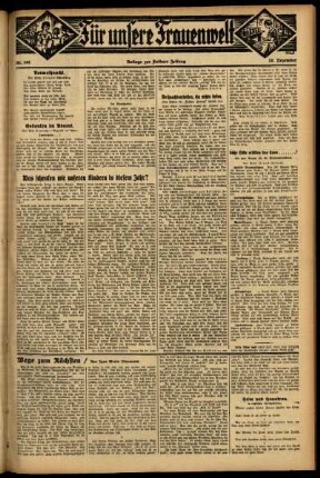 Zweite Ausgabe vom Donnerstag, den 10. Dezember 1931.