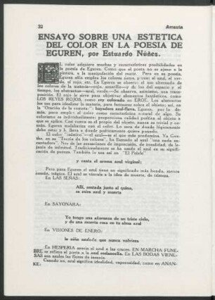 Ensayo sobre una estética del color en la poesía de Eguren
