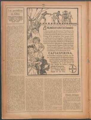 Los periódicos en China : China, cuna del periodismo. Los clásicos y el telégrafo. Periódicos con bandera inglesa. Poca tirada y mucha venta.