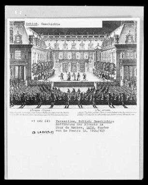 Versailles: Aufführung der Alceste im Cour de Marbre