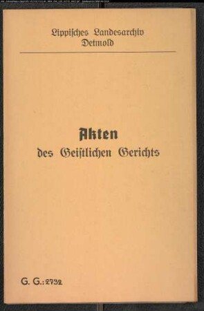 Florentine Brand zu Hardissen gegen Einlieger Krone aus Hardissen, wegen einer Eheklage, wird abgewiesen